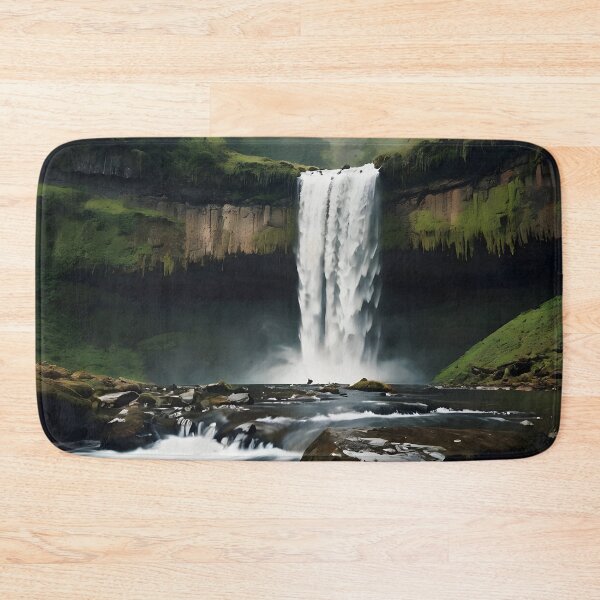 Item preview, waterfall in the green forest or green jungle 16  designed and sold by AA-designstore.