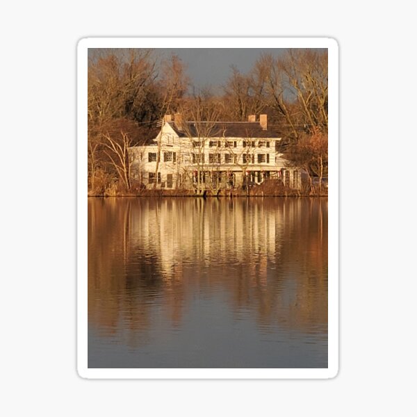 BUCKELEW MANSION IN AUTUMN SUNLIGHT Sticker
