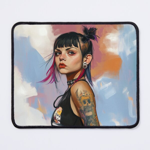 Item preview, Punk Girl , J. C. Leyendecker style. designed and sold by Shoot-The-Moon.
