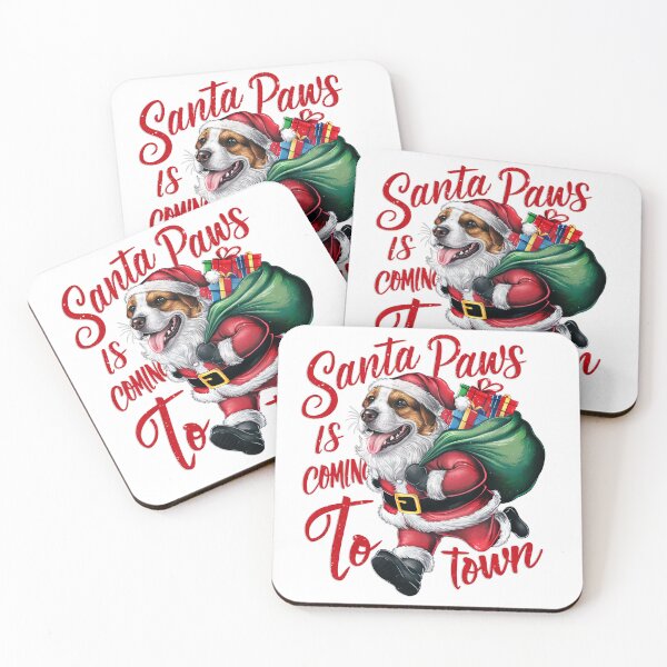 Item preview, Santa Paw Is Coming to Town - Adorable Christmas Pet Design designed and sold by asprse.