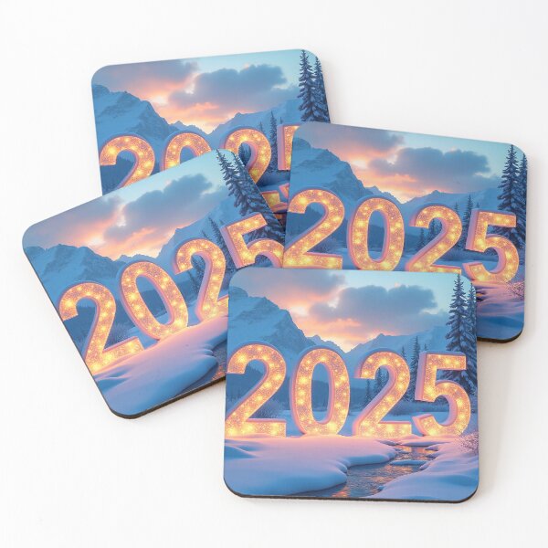 Item preview, 3D number '2025' in a cold, beautiful winter landscape designed and sold by 4Seasons.