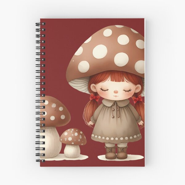 Item preview, A0582 Mushroom Girl Delight – Whimsical Figurine, Perfect Gift for Nature Lovers, Enchanting Collectible with Mushroom-Themed Design designed and sold by angieart68.