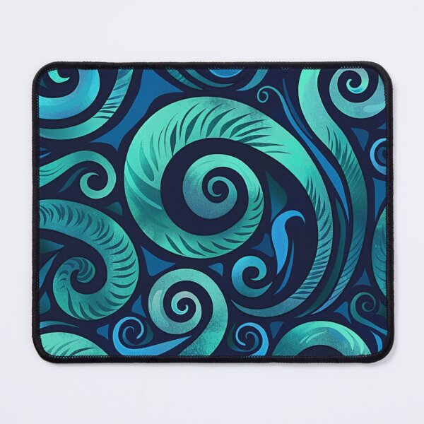 Item preview, New Zealand Paua Māori Pattern Koru Design 283 designed and sold by GrinGalore.
