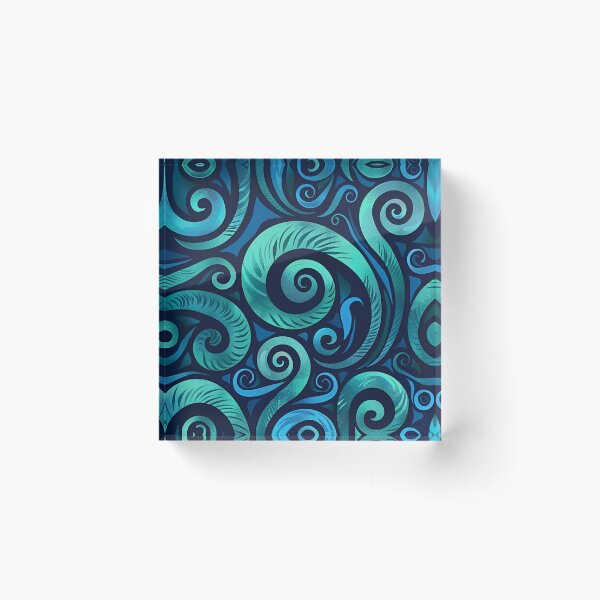 Item preview, New Zealand Paua Māori Pattern Koru Design 283 designed and sold by GrinGalore.