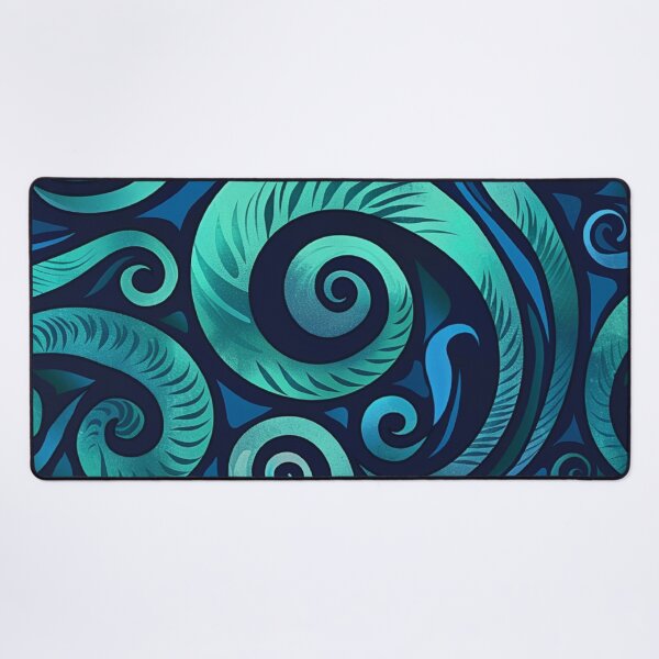 Item preview, New Zealand Paua Māori Pattern Koru Design 283 designed and sold by GrinGalore.