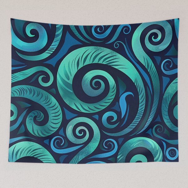 Item preview, New Zealand Paua Māori Pattern Koru Design 283 designed and sold by GrinGalore.