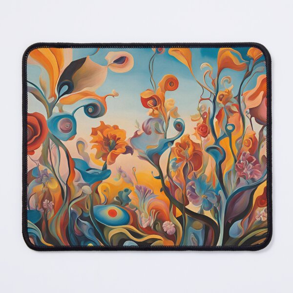 Artikelvorschau, Verträumtes Wildblumenfeld im von Dali inspirierten Surrealismus entworfen und verkauft von Joyce63.