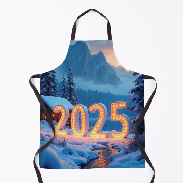 Item preview, 3D number '2025' in a cold, beautiful winter landscape designed and sold by 4Seasons.