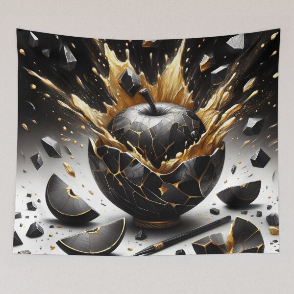 Item preview, Kintsugi Apple, Ai Generated Art  designed and sold by ACC .
