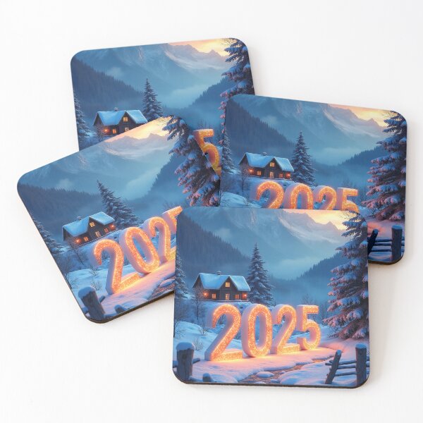 Item preview, 3D number '2025' in a cold, beautiful winter landscape designed and sold by 4Seasons.