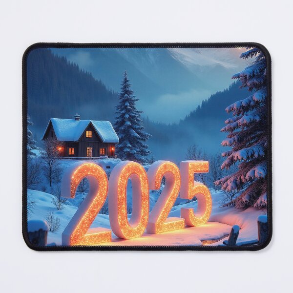 Item preview, 3D number '2025' in a cold, beautiful winter landscape designed and sold by 4Seasons.