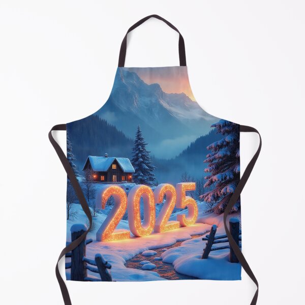 Item preview, 3D number '2025' in a cold, beautiful winter landscape designed and sold by 4Seasons.
