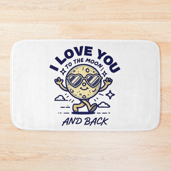 Item preview, Retro Moon Love Design - I Love You to the Moon Art designed and sold by JerdbordinShop.