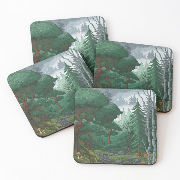 Item preview, green garden trees 5 designed and sold by AA-designstore.