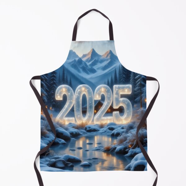 Item preview, Icy 3D number '2025' in a cold, beautiful winter landscape designed and sold by 4Seasons.