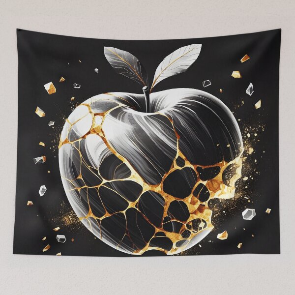 Item preview, Kintsugi Apple, Ai Generated Art  designed and sold by ACC .