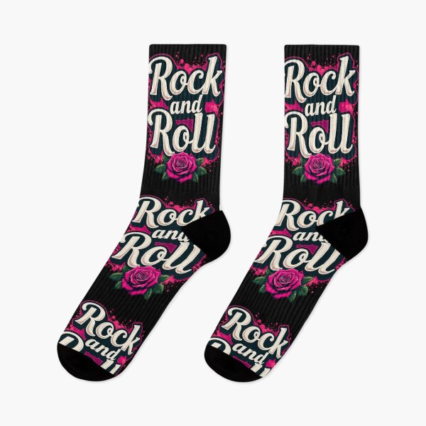 Aperçu de l'œuvre Motif de rose rock and roll créée et vendue par TheArtOfPat.