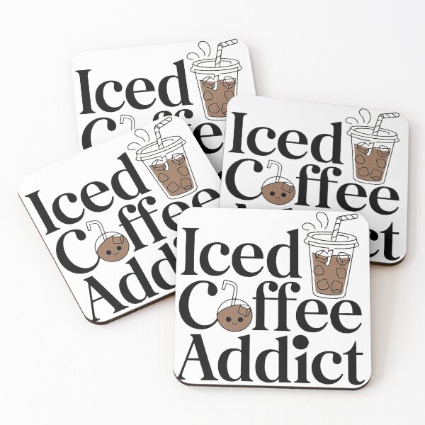 Item preview, Iced Coffee Addict – Minimalist Coffee Lover Design designed and sold by Verycutethings.