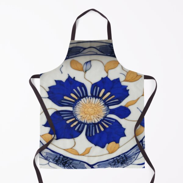 Item preview, Elegant Imari Ware Design Featuring Blue and Gold Floral Patterns designed and sold by SakuraJapanArt.