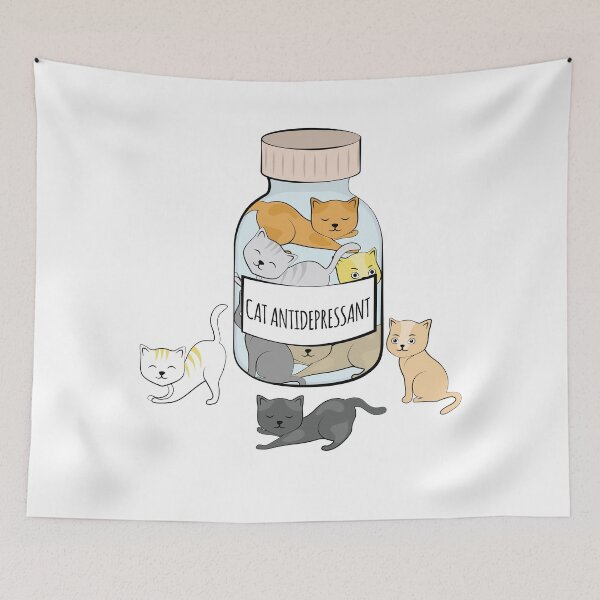 Item preview, Cat Antidepressant for People with Stress. Kitten Anti Stress designed and sold by AdiApparel.