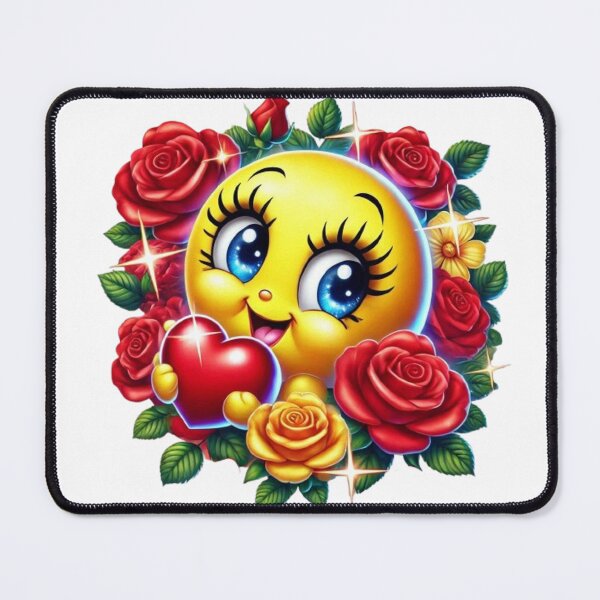Item preview, "Yellow smiley with big sparkling eyes and a wide smile" designed and sold by CHRIST5000.