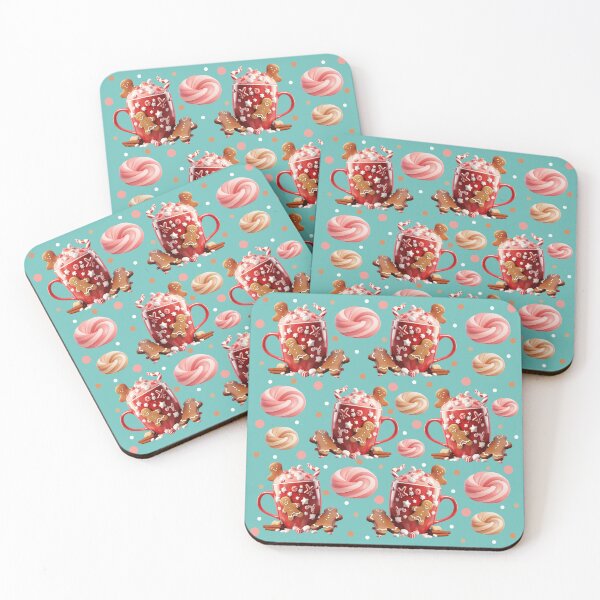 Item preview, Hot chocolate, gingerbread and donuts pattern designed and sold by Topmel.