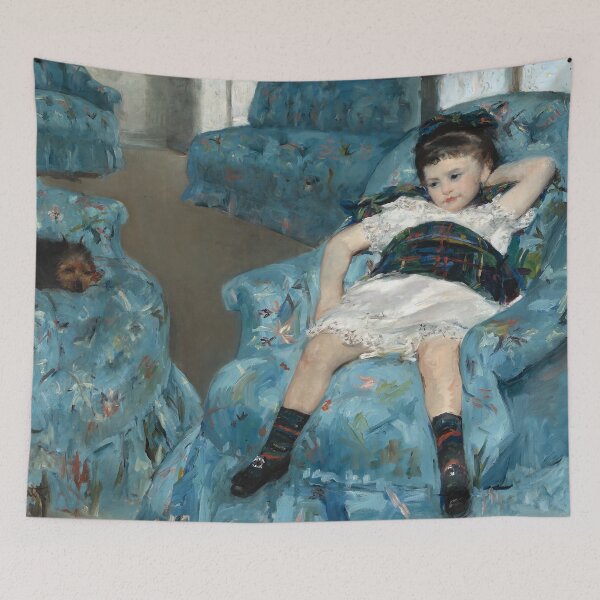 Item preview, Little Girl in a Blue Armchair designed and sold by Craphe.