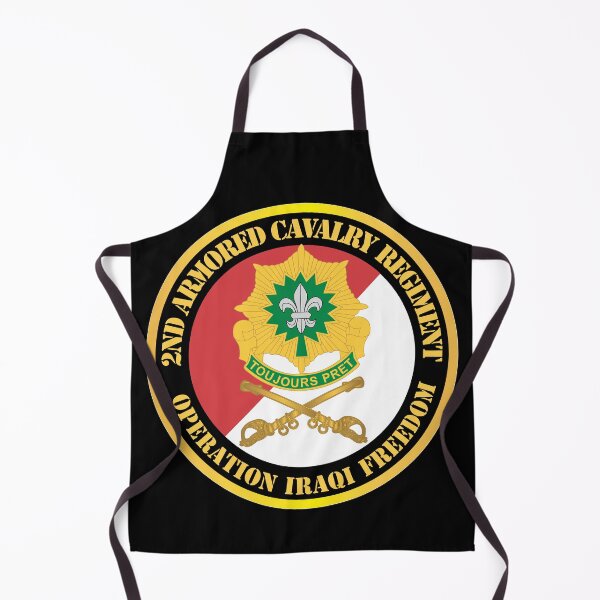 Item preview, 2nd Armored Cavalry Regiment DUI - Red White - Operation Iraqi Freedom X 300 designed and sold by Military Insignia Products.