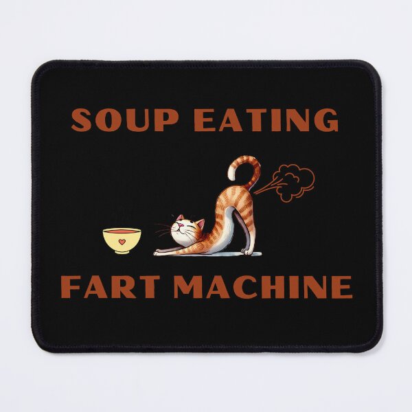Item preview, Soup Eating Fart Machine Funny Design designed and sold by Maggie Mustard.