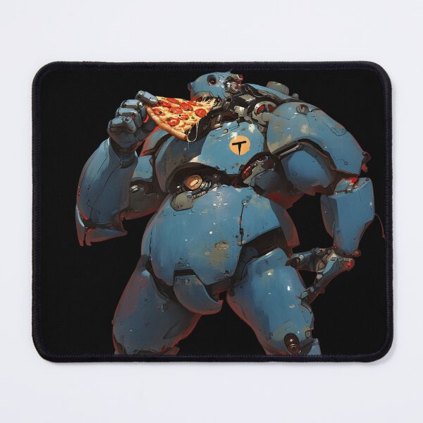 Item preview, Obese Robot and Pizza designed and sold by obstinator.
