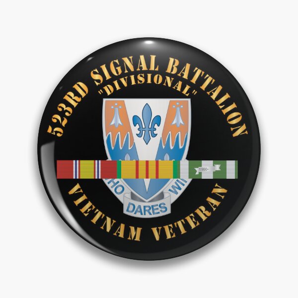 Item preview, 523rd Signal Battalion, (Divisional) w Vietnam Service Ribbons X 300 designed and sold by Military Insignia Products.