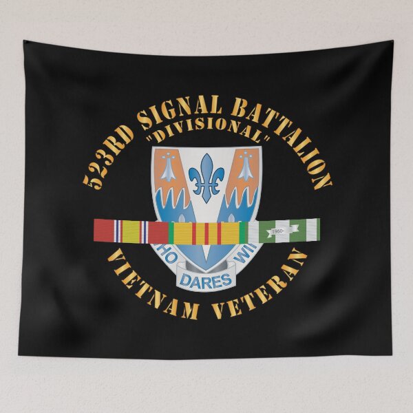 Item preview, 523rd Signal Battalion, (Divisional) w Vietnam Service Ribbons X 300 designed and sold by Military Insignia Products.