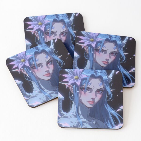 Item preview, Azure Petal Serenity Portrai designed and sold by Alahchin Art.