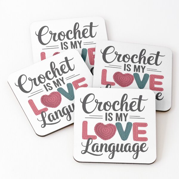 Item preview, Crochet Is My Love Language Design designed and sold by Stitch & Thread Studio.