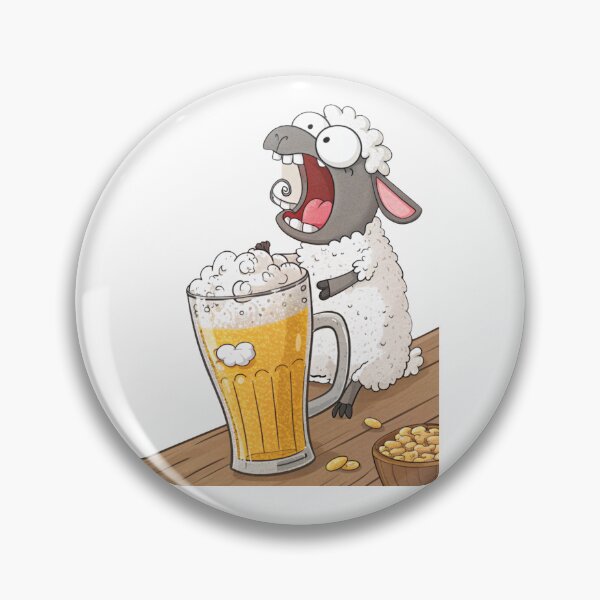 Item preview, Funny Sheep and Beer: Hilarious 'BEEEEER' Design designed and sold by HarbeShop.