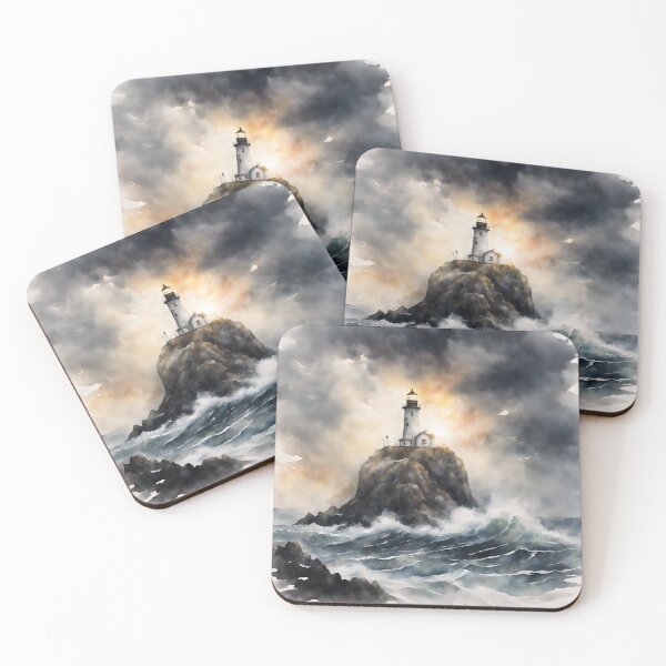 Item preview, The Lighthouse Island designed and sold by AiFantasticArt.