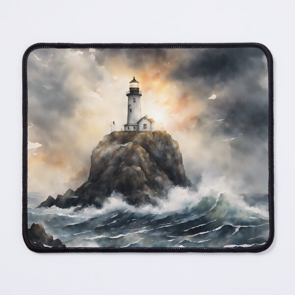 Item preview, The Lighthouse Island designed and sold by AiFantasticArt.