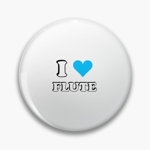 Item preview, I heart flute - I love my flute - flute player musician - flute girl designed and sold by Inspirationmotivation.
