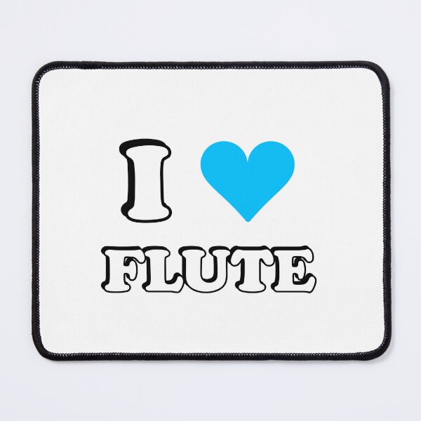 Item preview, I heart flute - I love my flute - flute player musician - flute girl designed and sold by Inspirationmotivation.
