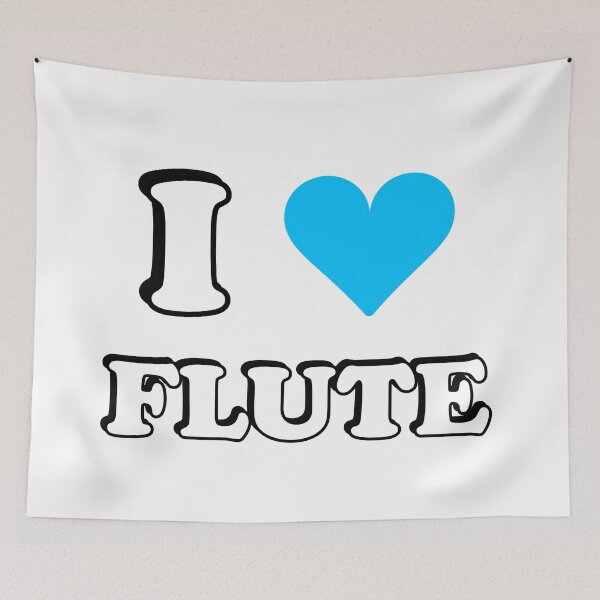 Item preview, I heart flute - I love my flute - flute player musician - flute girl designed and sold by Inspirationmotivation.