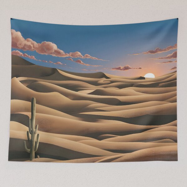 Item preview, desert, sun and red clouds designed and sold by AA-designstore.