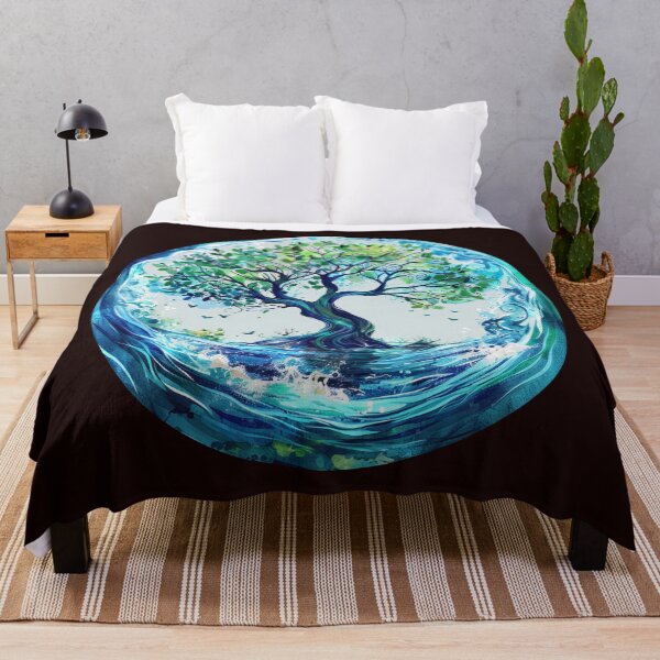 Item preview, Tree Of Life - Tree of Elements - Yin Yang Nature Art - Elements in Harmony designed and sold by EmiBarDesign.