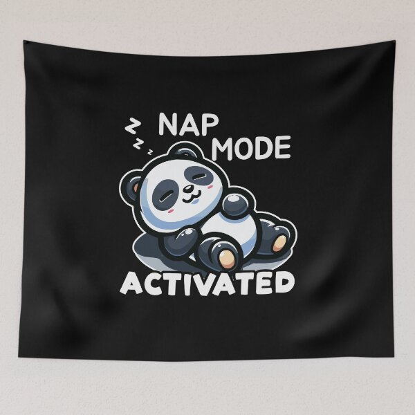 Item preview, Nap mode Activated cute panda designed and sold by Visual-digital.