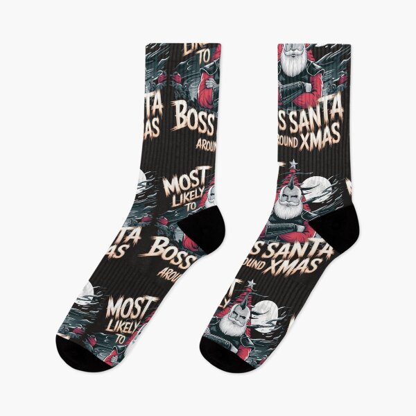 Item preview, Most Likely To Boss Santa Around Xmas designed and sold by TravelofArtist.