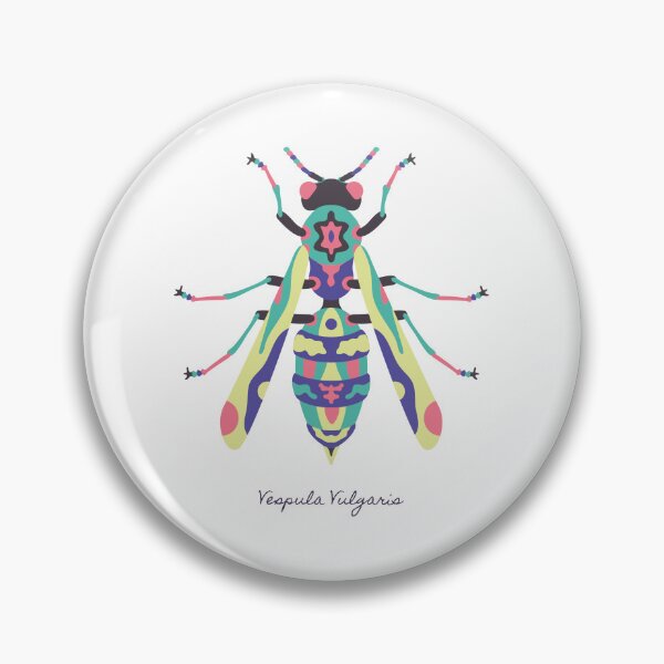 Item preview, Vespula Vulgaris- Colorful Geometric Wasp  designed and sold by OwOlet.