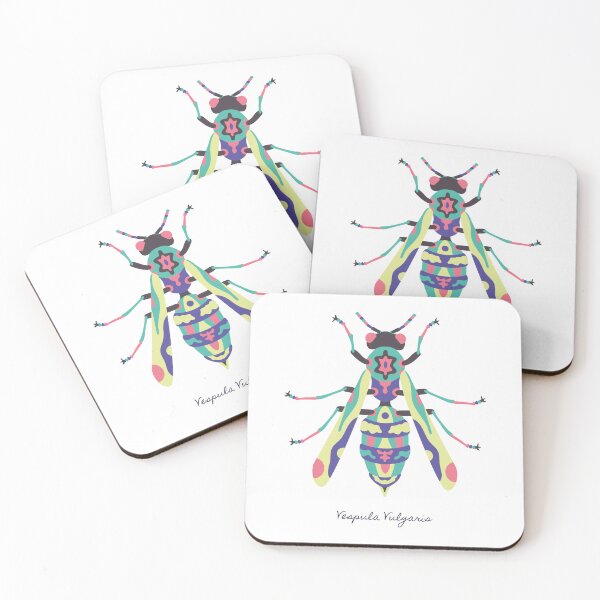 Item preview, Vespula Vulgaris- Colorful Geometric Wasp  designed and sold by OwOlet.