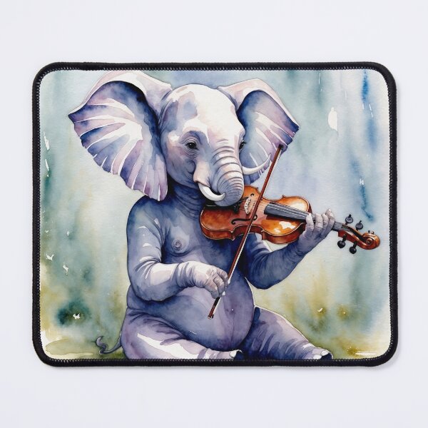 Item preview, Elephant playing the violin designed and sold by QuidNimbus.