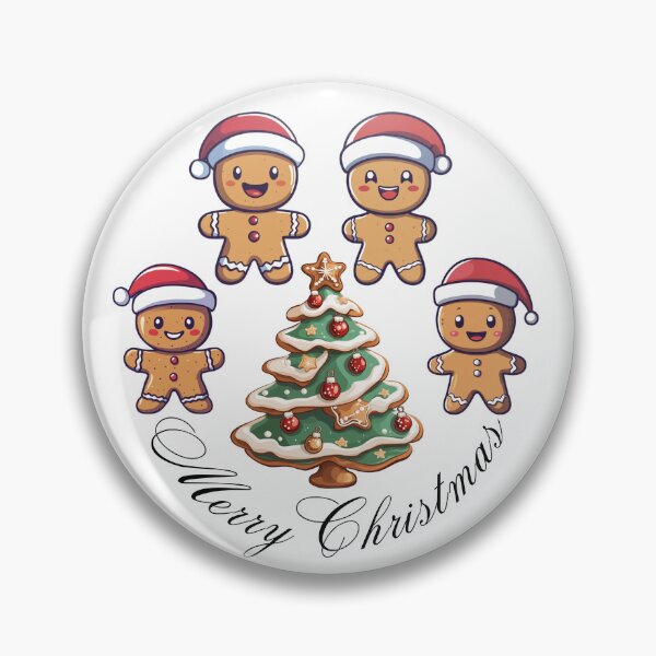 Item preview, Festive Christmas tree and cheerful Christmas gingerbreads. Merry Christmas to everyone (v.3) designed and sold by All43.