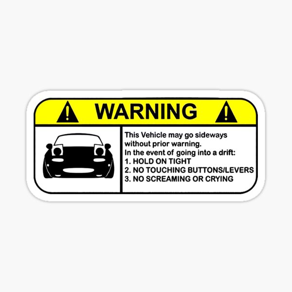 2x Warning DO NOT TOUCH ME Car Sticker High Quality Japanese DANGEROUS MAN Decal