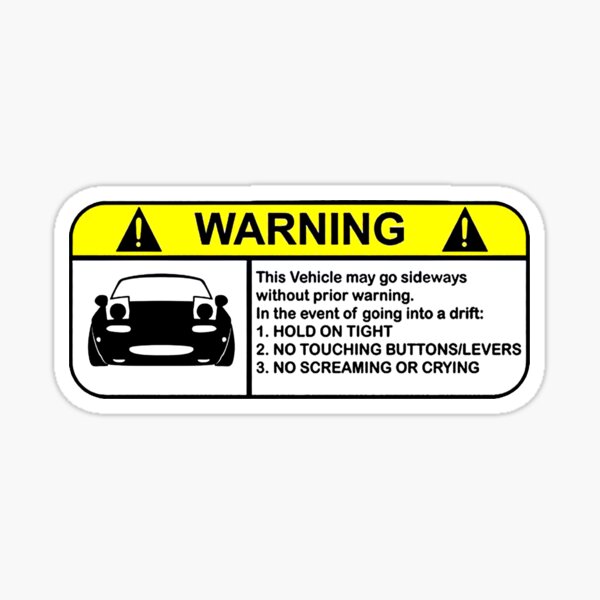 Anime warning stickers, Otaku stickers, anime fan labels. anime car safety  stickers, anime aesthetic